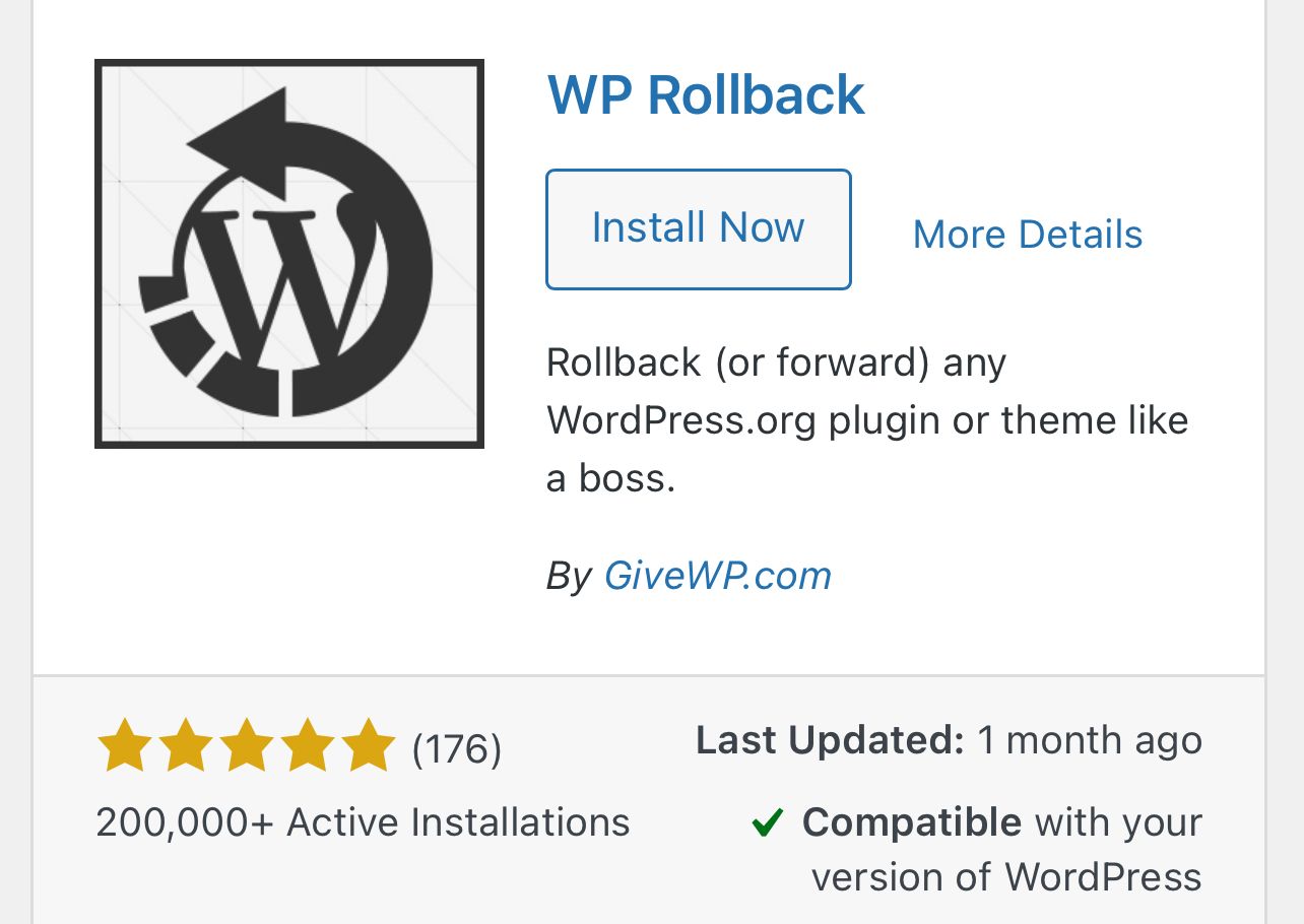 How to rollback WordPress themes and plug-ins (with photos)