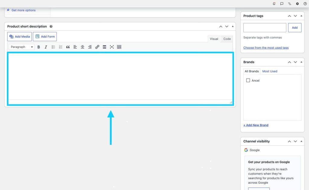 WooCommerce short description